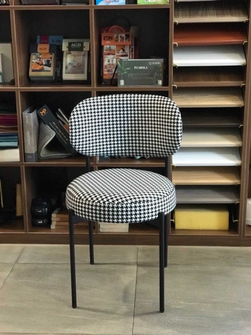 Ghế Ăn Khung Sắt Vải Caro - GAN132