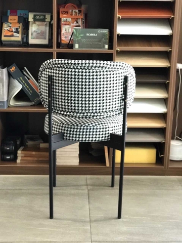 Ghế Ăn Khung Sắt Vải Caro - GAN132