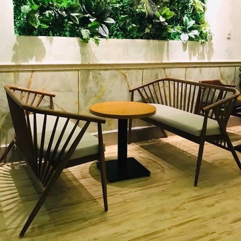 GHẾ SOFA GENNY GỖ TỰ NHIÊN - SFG01