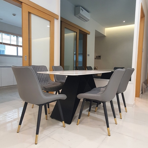 BÀN ĂN MẶT ĐÁ CHÂN CHỮ A - BAMD47