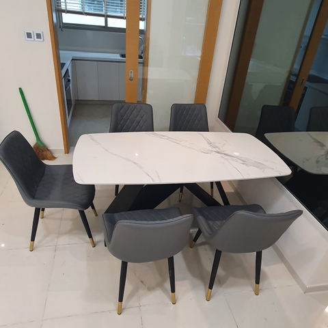 CHÂN BÀN ĂN M SẮT SƠN TĨNH ĐIỆN - CB09