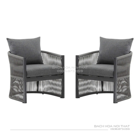 Ghế Ngoài Trời Thư Giãn Khung Sắt GD18