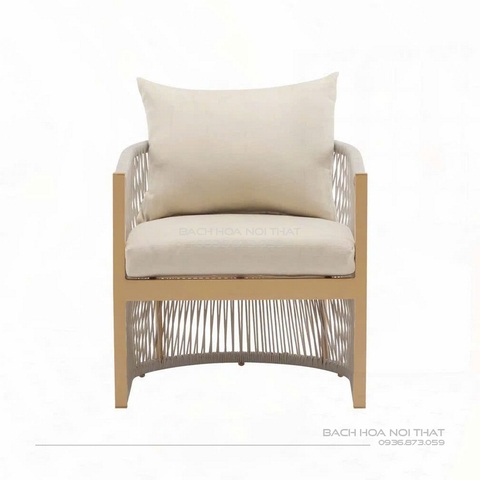 Ghế Ngoài Trời Thư Giãn Khung Sắt GD18