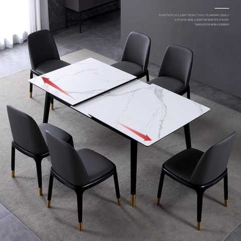 BÀN ĂN MẶT ĐÁ KÉO DÀI - BAMD12