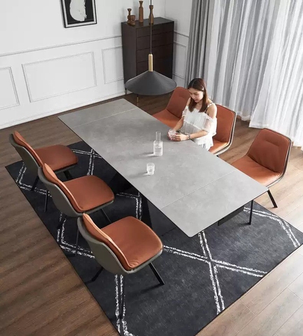 BÀN ĂN MẶT ĐÁ KÉO DÀI - BAMD14