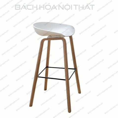 GHẾ HEY BAR CHÂN SẮT SƠN GIẢ GỖ - BAR3