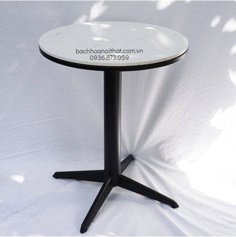 BÀN CAFE MẶT ĐÁ CHÂN TRỤ 4 CẠNH - BCF30