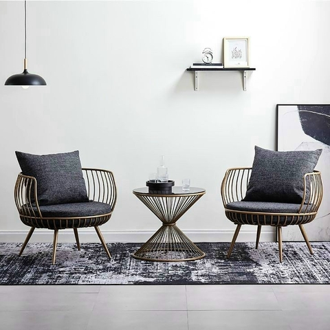 BỘ BÀN GHẾ CAFE KHUNG SẮT - CF06