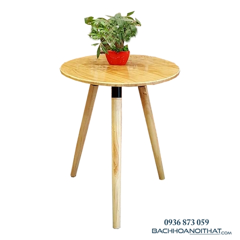 BÀN CAFE MẶT GỖ CHÂN SẮT SƠN GIẢ GỖ - BCF11