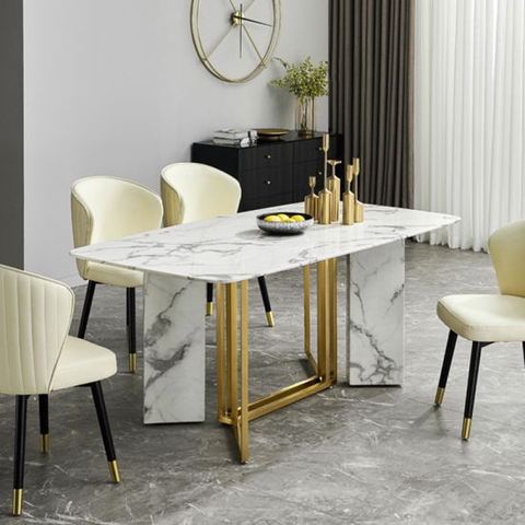BÀN ĂN MẶT ĐÁ CẨM THẠCH - BAMD17