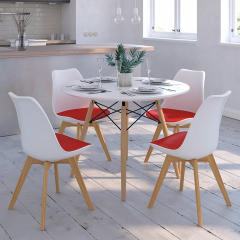 BỘ BÀN 4 GHẾ CAFE NHỰA - CF01