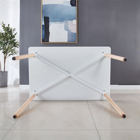 BÀN CAFE EAMES MẶT GỖ CHỮ NHẬT 1M2 - BCF32