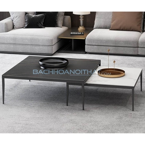 BÀN TRÀ ĐÔI MẶT ĐÁ CERAMIC - BT78