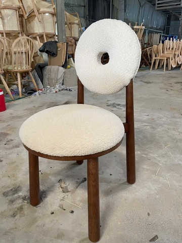 GHẾ ĂN DONUT GỖ ASH - GAG85