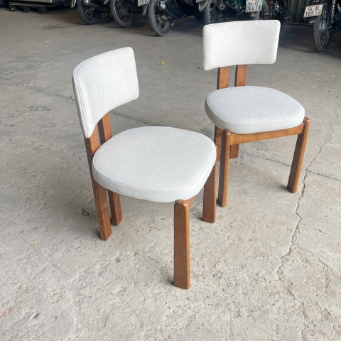 GHẾ ĂN BỌC NỆM GỖ TỰ NHIÊN - GAG98