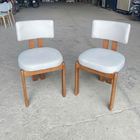 GHẾ ĂN BỌC NỆM GỖ TỰ NHIÊN - GAG98