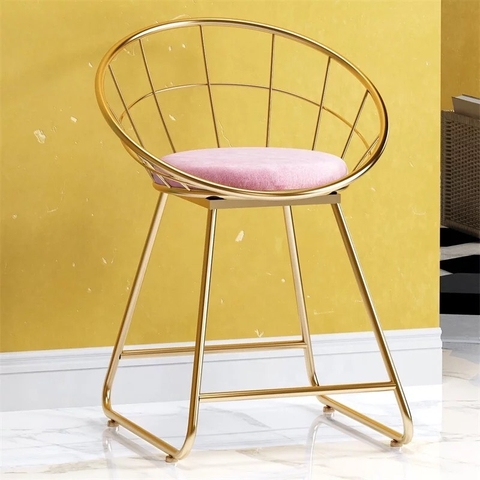 GHẾ CAFE SẮT MẠ VÀNG