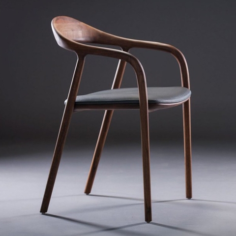 GHẾ NEVA CÓ TAY GỖ TẦN BÌ - GAG19