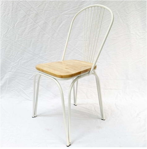 GHẾ SẮT MẶT GỖ