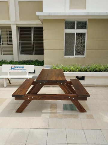 Bàn Gỗ Ngoài Trời Tự Nhiên - BGT20