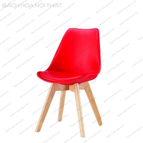 GHẾ EAMES NHỰA ĐÚC MẶT ĐỆM CHÂN GỖ - 3003