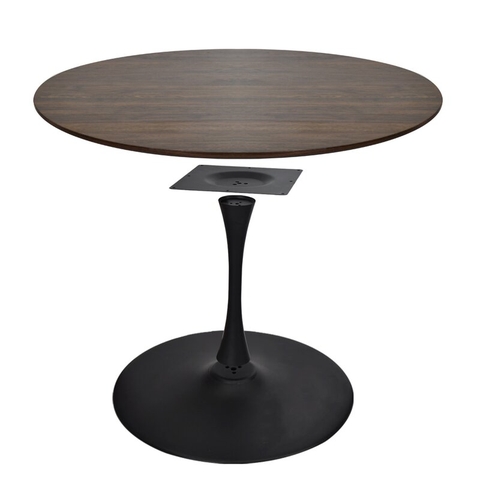 BÀN ĂN GỖ TRÒN CHÂN SẮT - BAG29