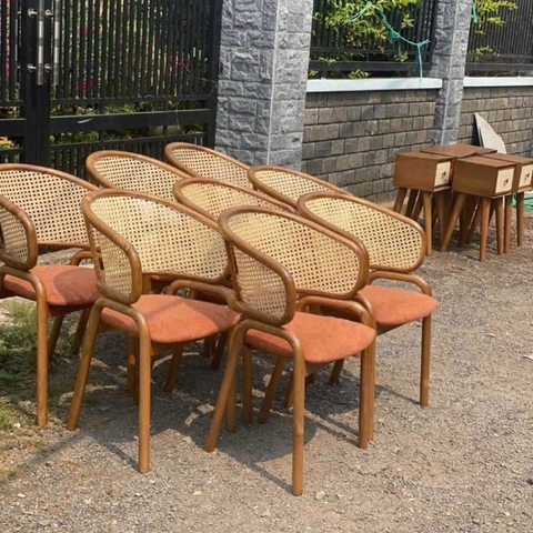 GHẾ CAFE TỰA MÂY GỖ ASH - GAG96