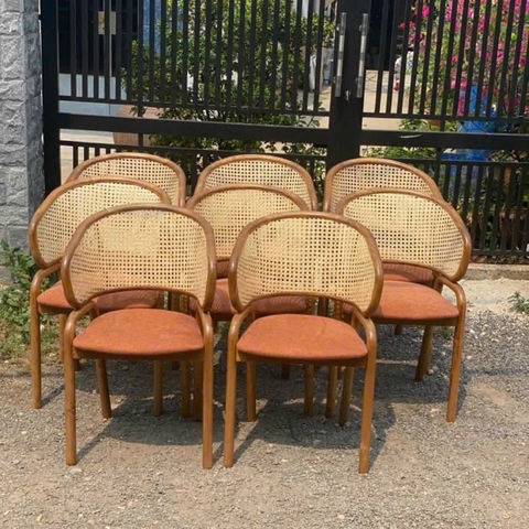 GHẾ CAFE TỰA MÂY GỖ ASH - GAG96