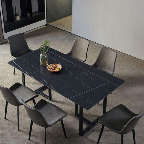 BÀN ĂN MẶT ĐÁ CHÂN SẮT- BAMD32