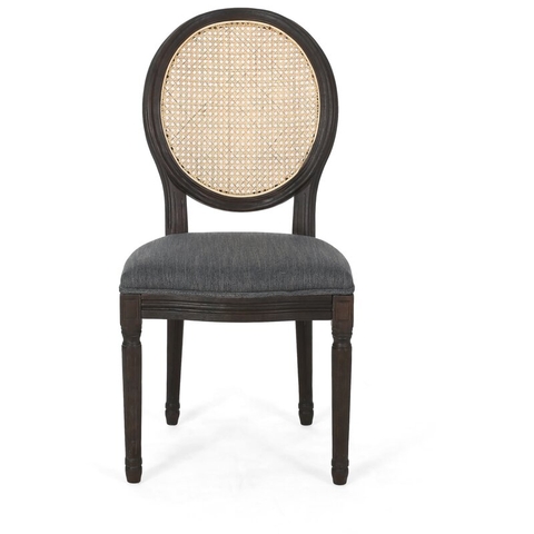 GHẾ GỖ LOUIS KHÔNG TAY TỰA MÂY - GAG13