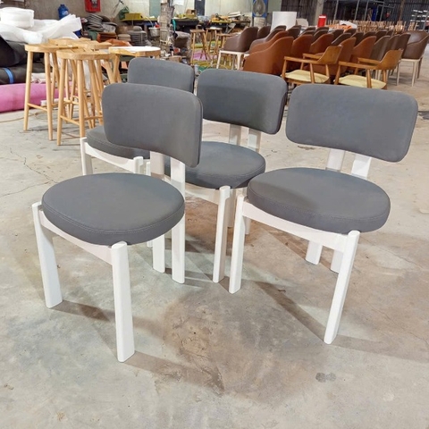 GHẾ ĂN BỌC NỆM GỖ TỰ NHIÊN - GAG98