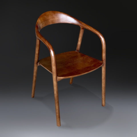 GHẾ NEVA CÓ TAY GỖ TẦN BÌ - GAG19