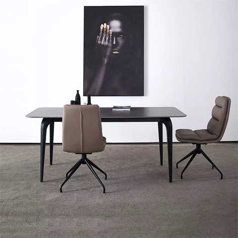 BÀN ĂN MẶT ĐÁ CHÂN GỖ - BAMD98