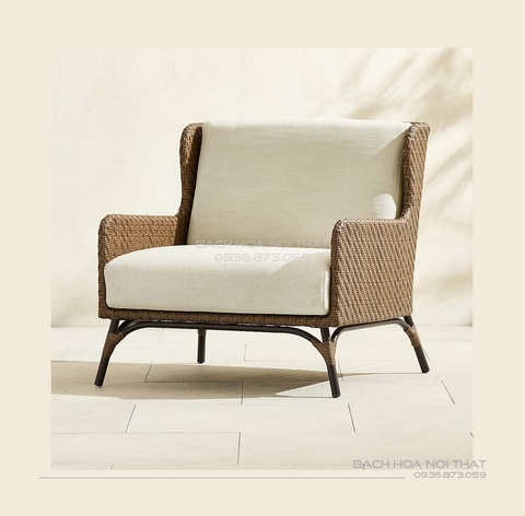 Ghế Mây Ngoài Trời Khung Sắt GD33