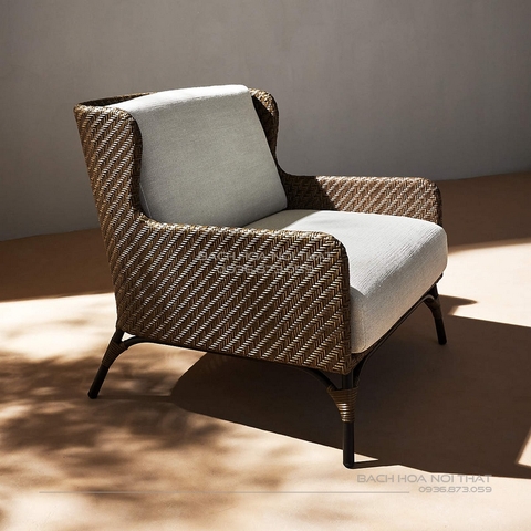 Ghế Mây Ngoài Trời Khung Sắt GD33