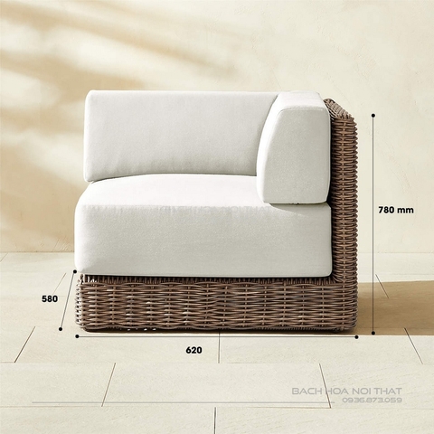 Ghế Sofa Mây Ngoài Trời GD34