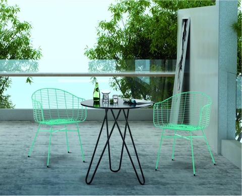 GHẾ CAFE SẮT SƠN TĨNH ĐIỆN