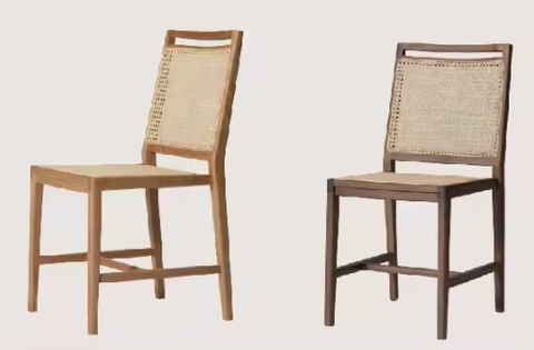 Ghế Gỗ Vintage Đan Mây - GDM20