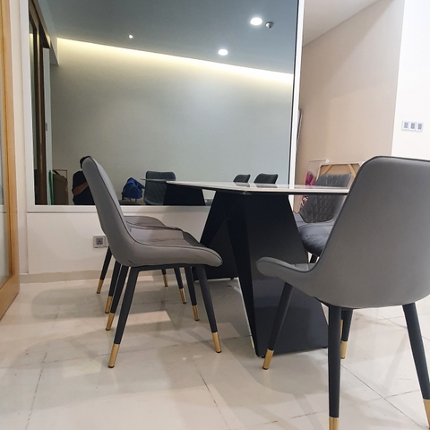 CHÂN BÀN ĂN M SẮT SƠN TĨNH ĐIỆN - CB09