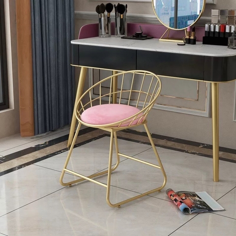 GHẾ CAFE SẮT MẠ VÀNG