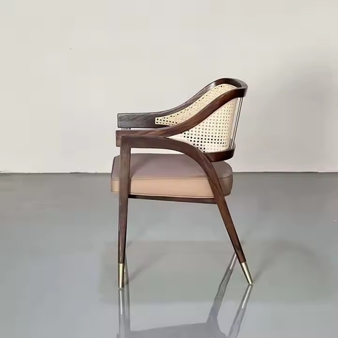 Ghế Gỗ Đan Mây Phong Cách Vintage- GDM19