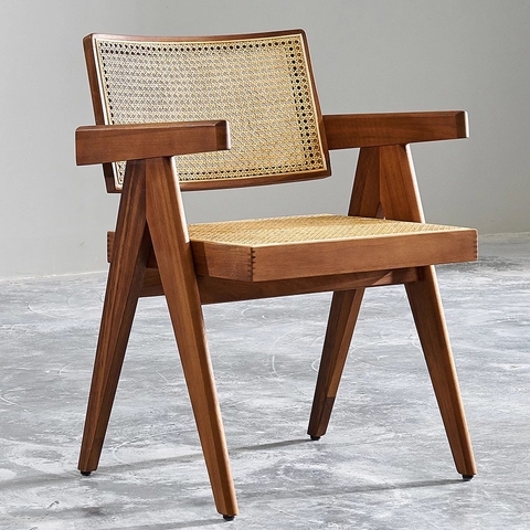 GHẾ VLEG CÓ TAY ĐAN MÂY - GAG41