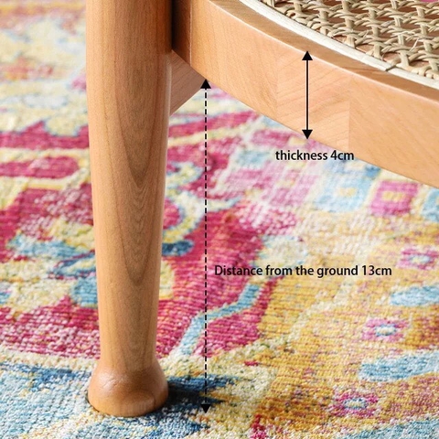 BÀN TRÀ SOFA 2 TẦNG MÂY TRÒN MẶT GỖ - BTG16