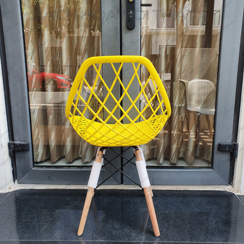 GHẾ NHỰA ĐÚC CHÂN GỖ - 3012B