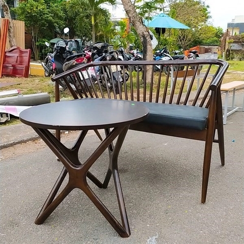 GHẾ SOFA GENNY GỖ TỰ NHIÊN - SFG01