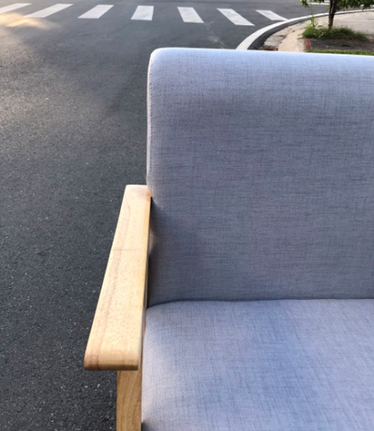 GHẾ SOFA TAY DẸT ĐƠN GỖ CAO SU - SFG02