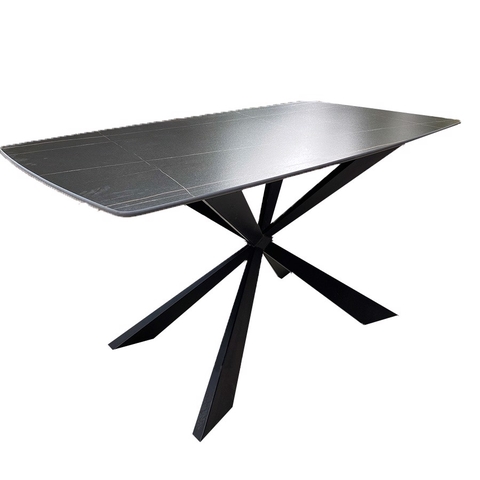 BÀN ĂN MẶT ĐÁ CHÂN SẮT CHÉO - BAMD35