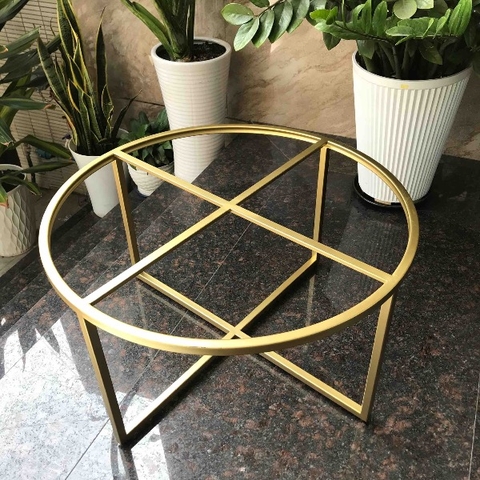 BÀN TRÀ MẶT ĐÁ CHÂN SẮT - BT45