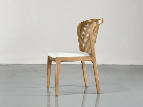 Ghế Gỗ Asley Lưng Tựa Mây GDM3