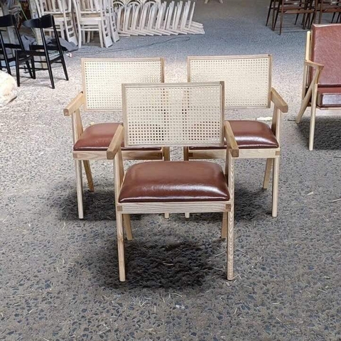 Ghế Đan Mây Vleg Mặt Ngồi Nệm GDM15